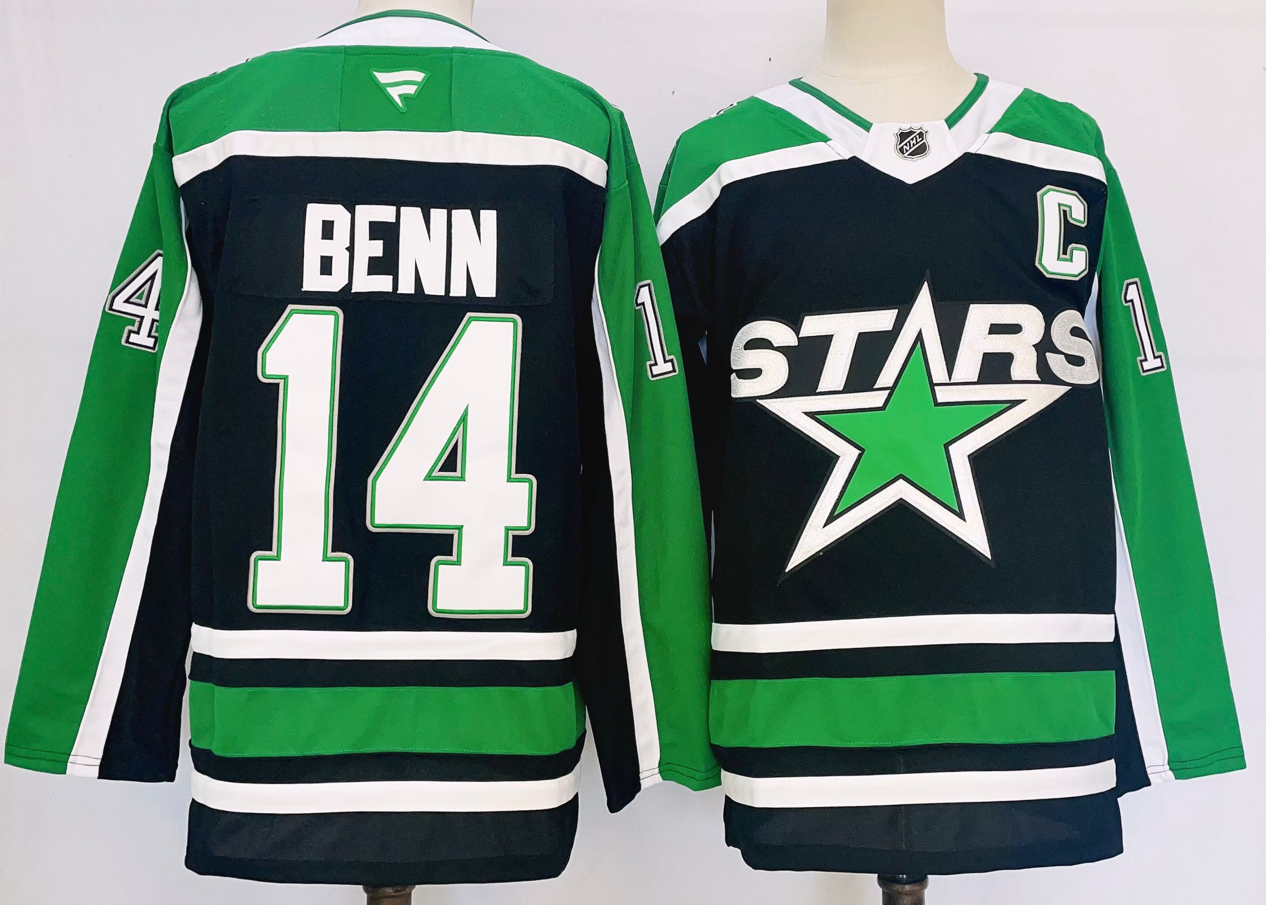 Men Dallas Stars #14 Benn Black 2025 Home Premier Player NHL Jersey style 1->dallas stars->NHL Jersey